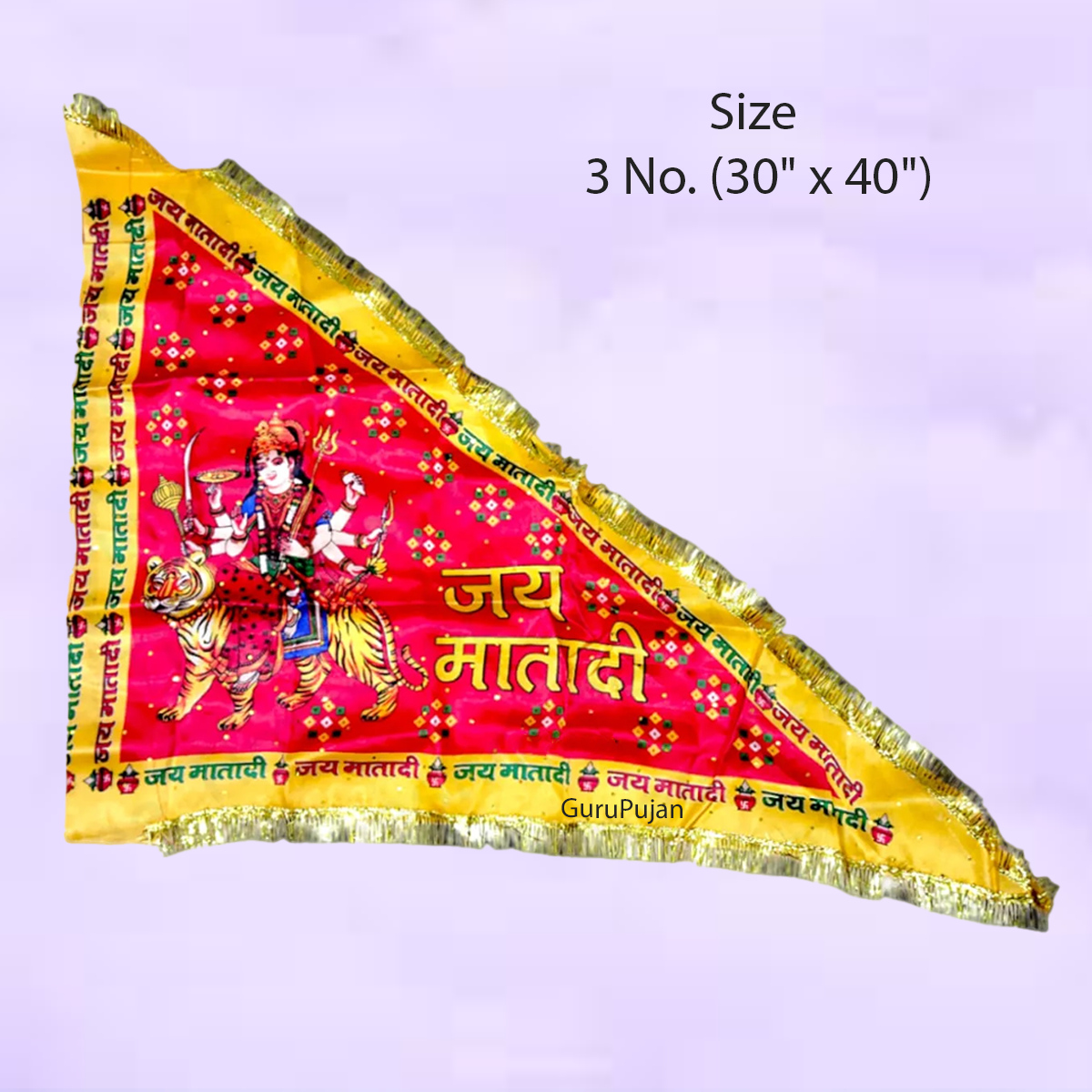 Jai Mata Di Jhanda | Red Flag for Maa Durga & Vaishno Devi – GuruPujan